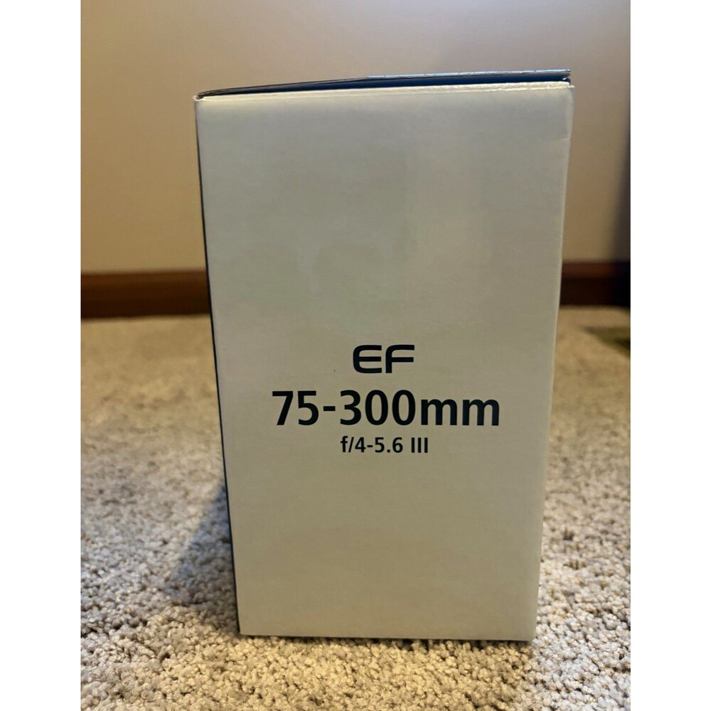 Canon EF 75-300mm f/4-5.6 III Zoom Lens, AF/MF, 58mm Filter, EF Mount